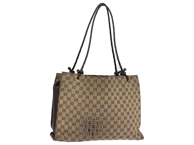 GUCCI GG Canvas Shoulder Bag Beige 109140 auth 77091 Cloth  ref.1415434