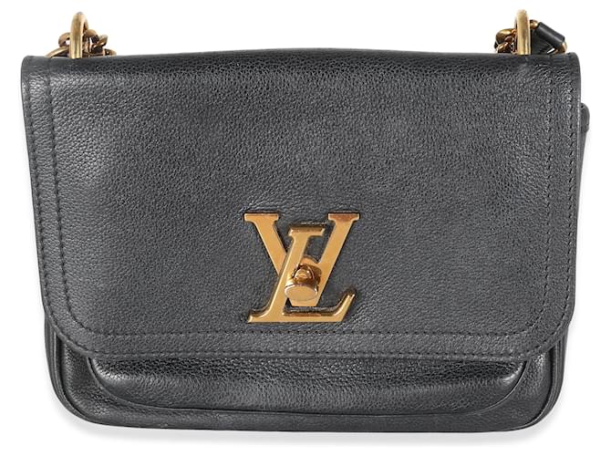 Louis Vuitton Taurillon nero Lockme catena PM Pelle  ref.1415528