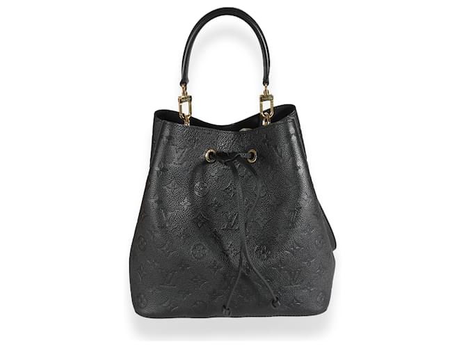 Louis Vuitton Preto Monograma Empreinte Neonoe MM Couro  ref.1415540