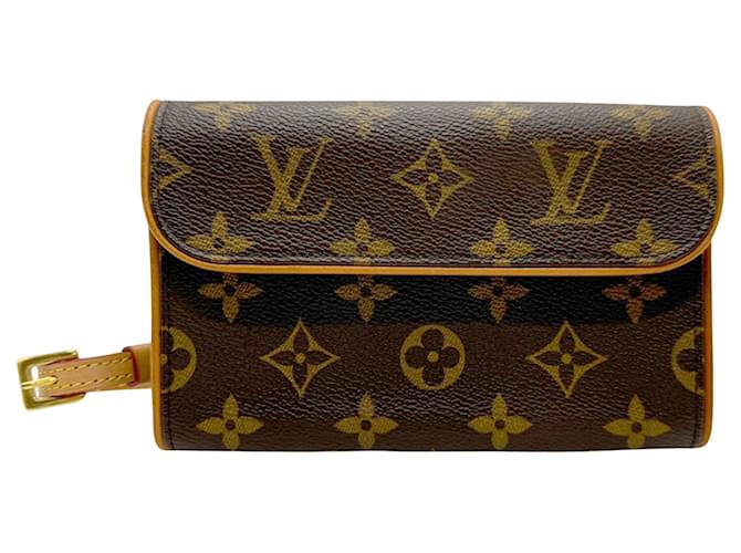 Louis Vuitton Florentine Brown Cloth  ref.1415615