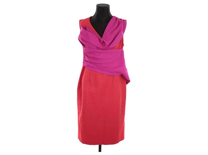 Lk Bennett Vestido Sabella em seda vermelha Vermelho