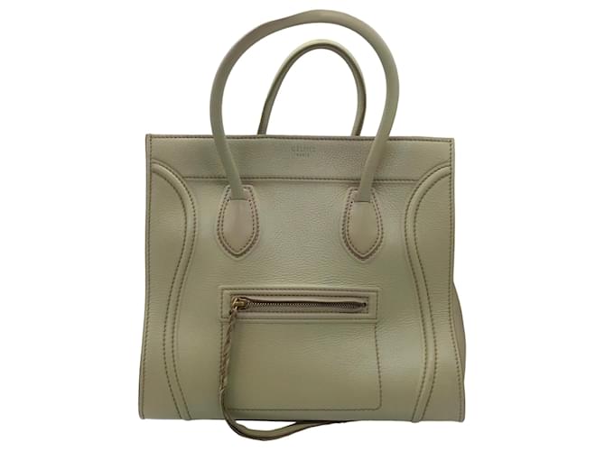 Céline Celine Putty Grained Leather Phantom Tote Beige  ref.1415678