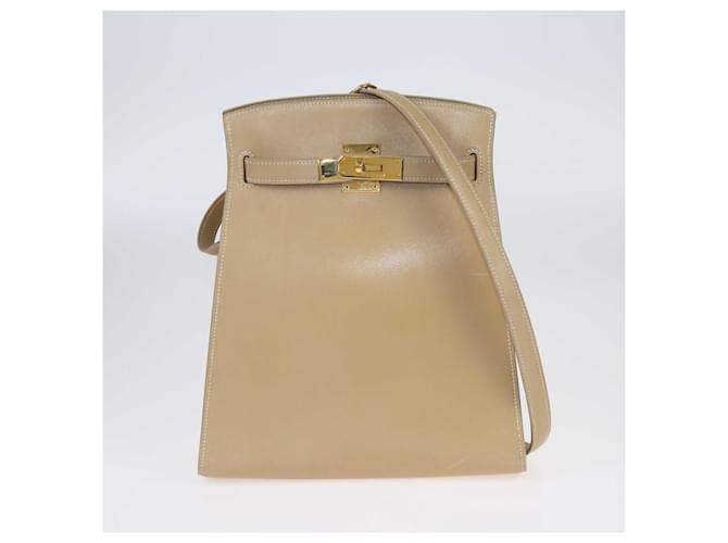 Hermès Hermes Beige Gulliver Kelly Sport Mm Shoulder Bag Leather  ref.1415737