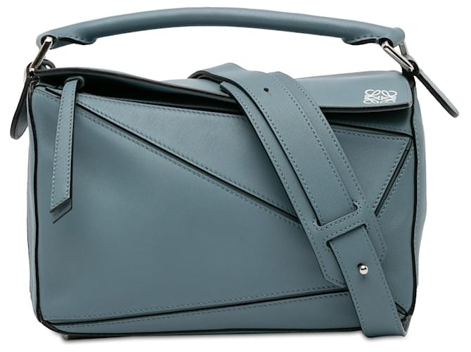 Blue Loewe Small Puzzle Bag Satchel Leather  ref.1415871