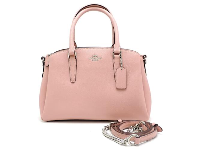 Coach Entraîneur Caryall Cuir Rose  ref.1415946