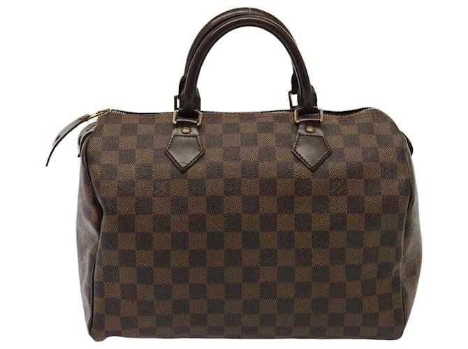 Louis Vuitton Speedy 30 Marrom Lona  ref.1415970