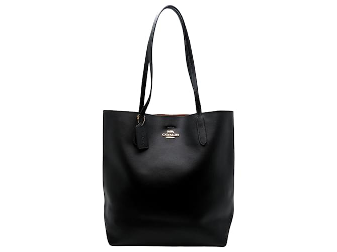 Coach Treinador Preto Couro  ref.1415989