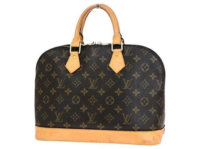 Louis Vuitton Alma Castaño Lienzo  ref.1416004