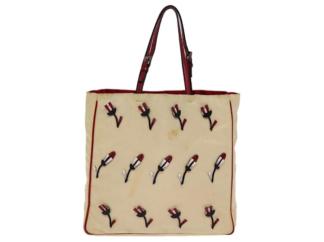 Tote Prada Tessuto Beige Synthetisch  ref.1416006