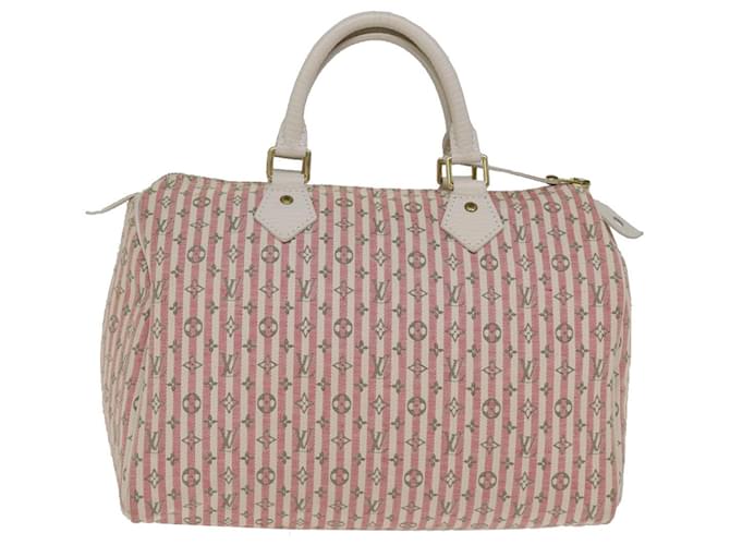 Louis Vuitton Speedy 30 Rosa Lona  ref.1416010