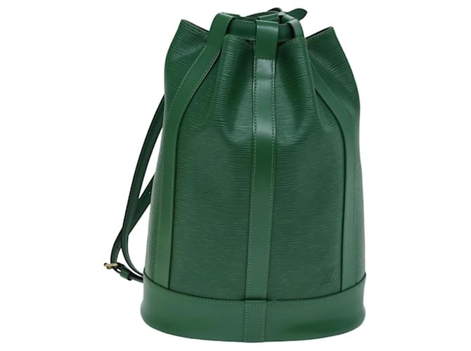 Louis Vuitton Randonnée Verde Couro  ref.1416029