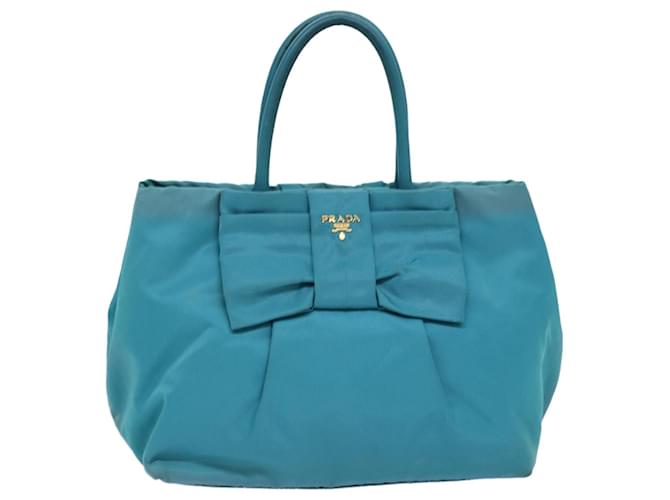 Prada Ribbon Blue Synthetic  ref.1416065