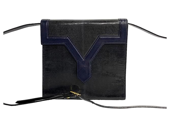 Bolsa transversal de couro Yves Saint Laurent em muito bom estado  ref.1416118