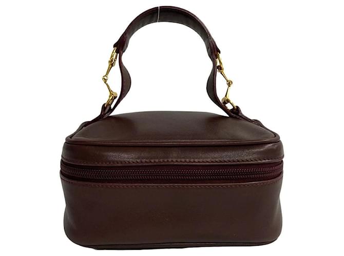 Bolsa Vanity de couro Horsebit da Gucci Bolsa Vanity de couro 032 106 em muito bom estado  ref.1416205