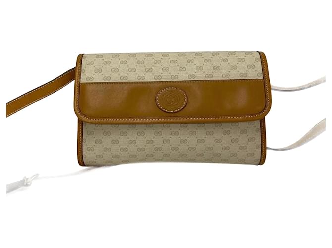 Bolsa transversal Gucci Micro GG Supreme em lona 004 89 em muito bom estado  ref.1416209