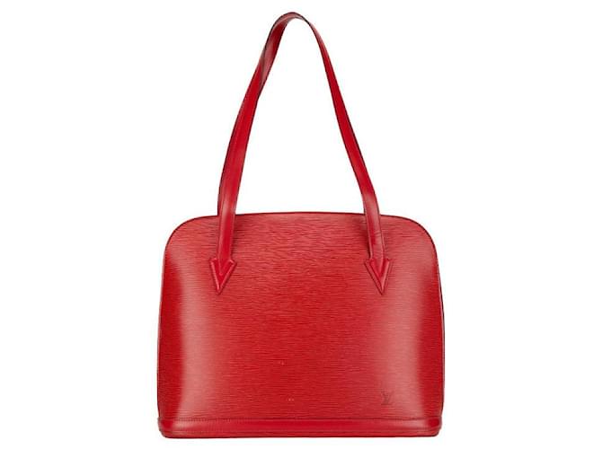 Louis Vuitton Epi-Leder Rhyssac Tote Bag M52287 in sehr gutem Zustand Rot  ref.1416237