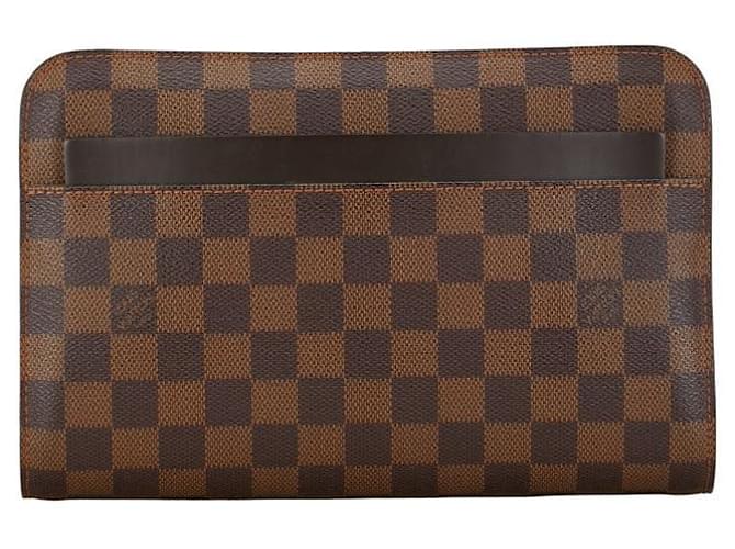 Louis Vuitton Saint Louis Canvas Clutch Bag N51993 in good condition Cloth  ref.1416241