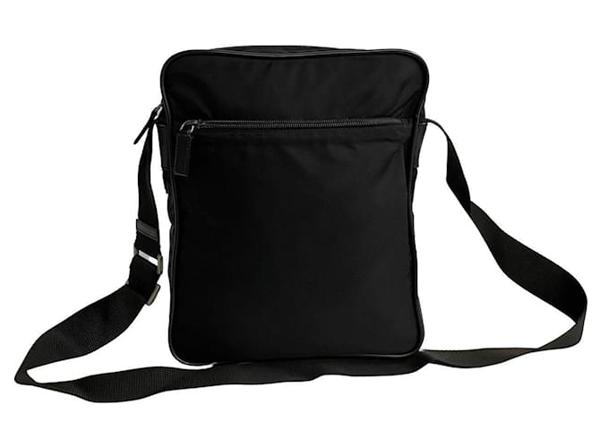 Bolsa transversal Prada Tessuto de couro em muito bom estado  ref.1416246