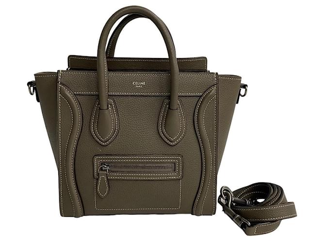 Luggage Céline Sac de voyage en cuir Celine Nano en très bon état  ref.1416257