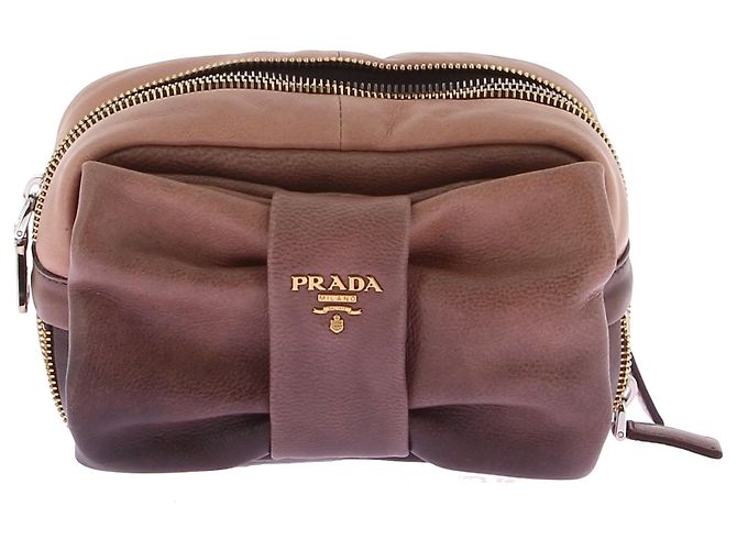 Bow PRADA Pochette T.  Leather
