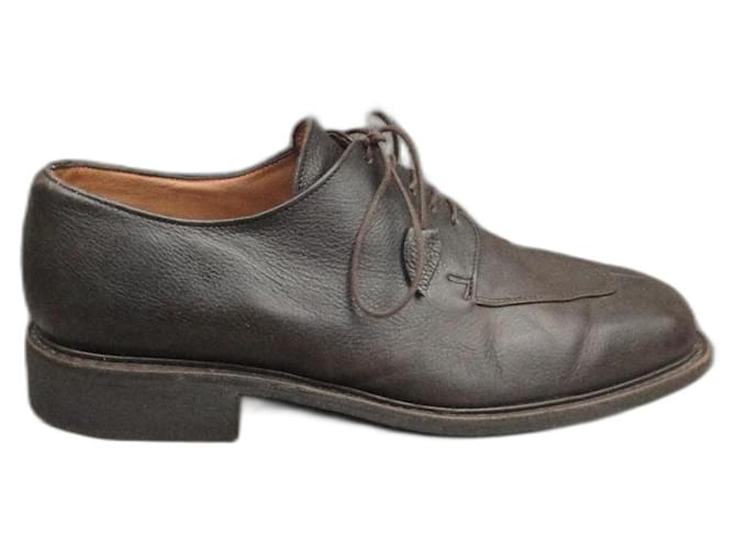 Paraboot Cadarços Castanho escuro Couro  ref.1416310