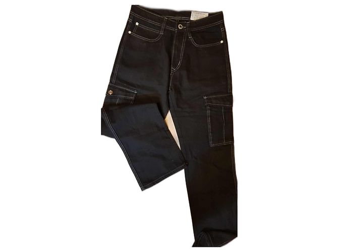 Vaqueros cargo Calvin Klein de algodón negro