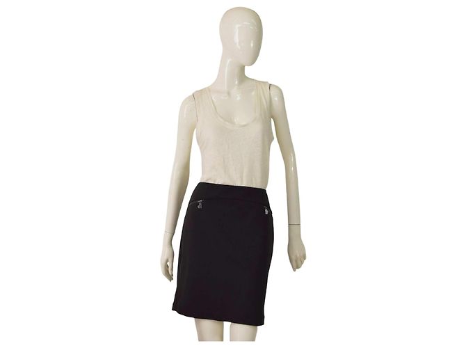 Autre Marque Falda lápiz negra de poliéster Laundry by Shelli Segal Negro