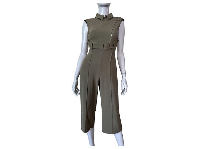 Macacão Elisabetta Franchi Khaki Viscose