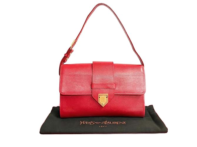 Yves Saint Laurent Leder Schultertasche in sehr gutem Zustand  ref.1416428