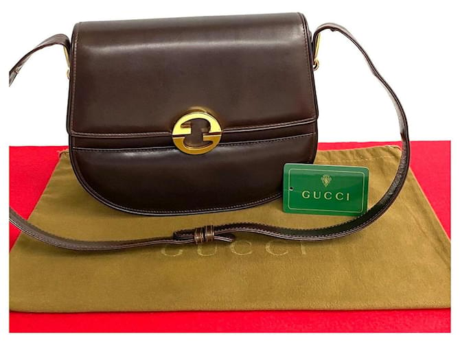 Bolsa de ombro de couro Gucci Bolsa de ombro de couro em bom estado  ref.1416523