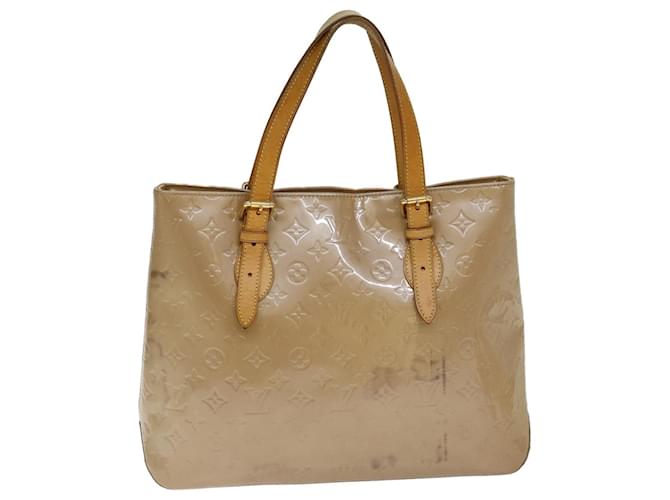 LOUIS VUITTON Monogram Vernis Brentwood Sac à bandoulière Noisette M91511 auth 77305 Cuir vernis  ref.1416590