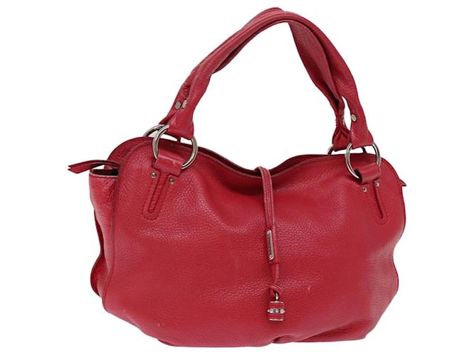 Céline CELINE Hand Bag Leather Red Auth 77381  ref.1416618