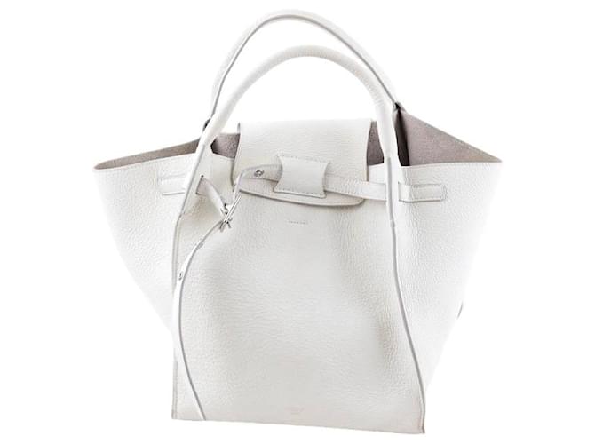 Céline Sac à main Big Bag en cuir Écru  ref.1416744