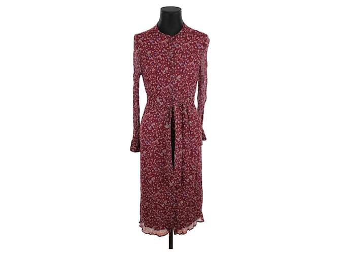 SéZane Bordeaux dress Dark red Viscose  ref.1416747