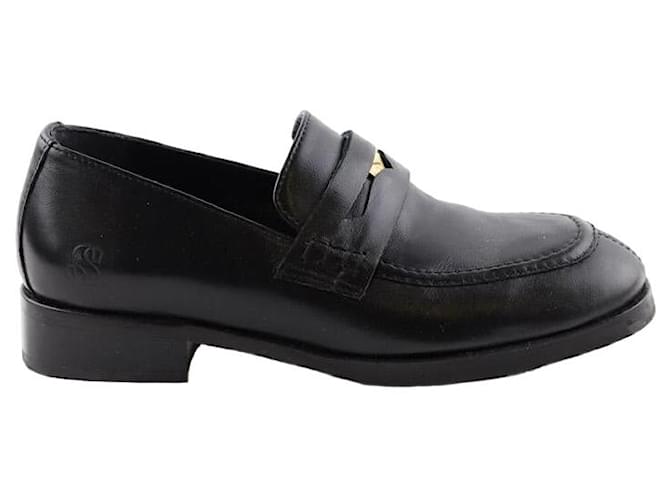 Autre Marque Leather loafers Black  ref.1416748