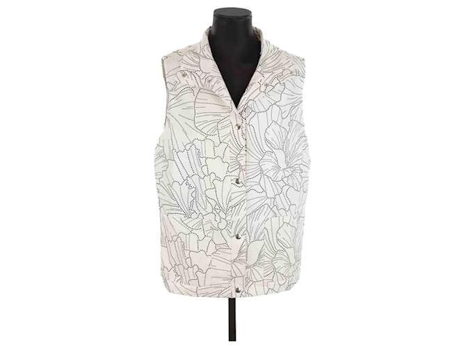 Autre Marque Sleeveless cotton jacket White  ref.1416764