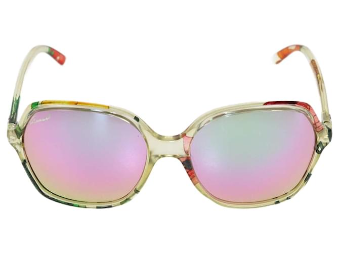 Gucci Clair/Lunettes de soleil carrées miroir multicolores  ref.1416812