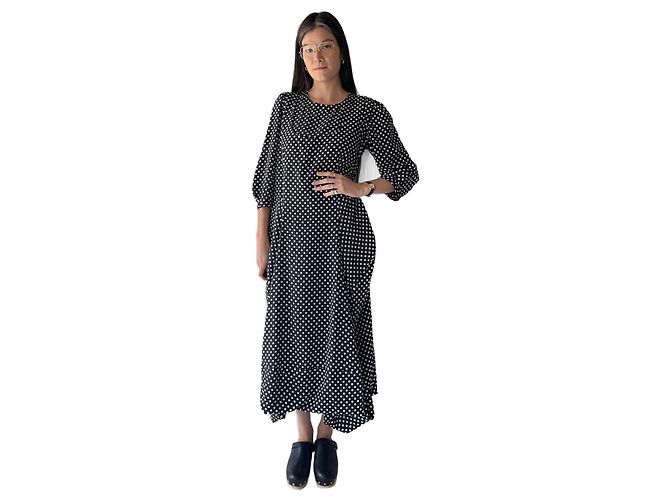 Comme Des Garcons Seidenkleid Comme des Garçons Schwarz