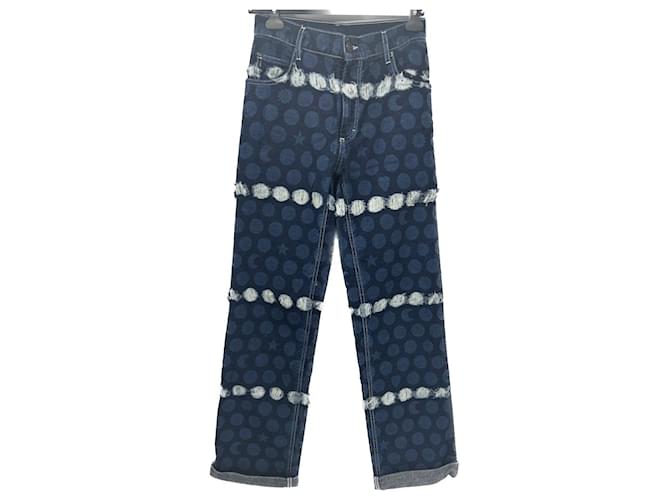 Autre Marque CHARLES JEFFREY LOVERBOY Pantalón T.Algodón S Internacional Azul  ref.1417045