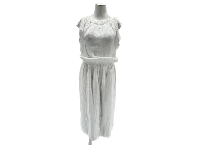 Autre Marque SUNDAY SAINT-TROPEZ  Dresses T.International M Linen White  ref.1417122