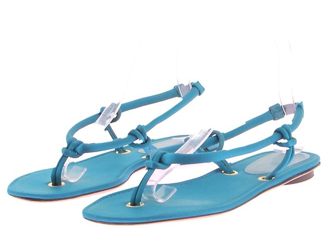 Autre Marque Sandali Giannico T.EU 40 Tessuto Blu