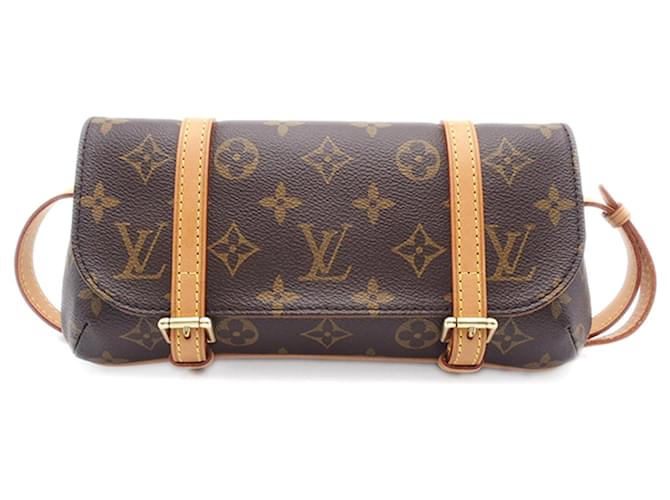 Louis Vuitton Pochette Marelle PM Monogram Marron Cuir Toile  ref.1417285