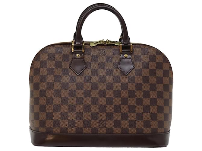 Louis Vuitton Alma Castaño Lienzo  ref.1417366