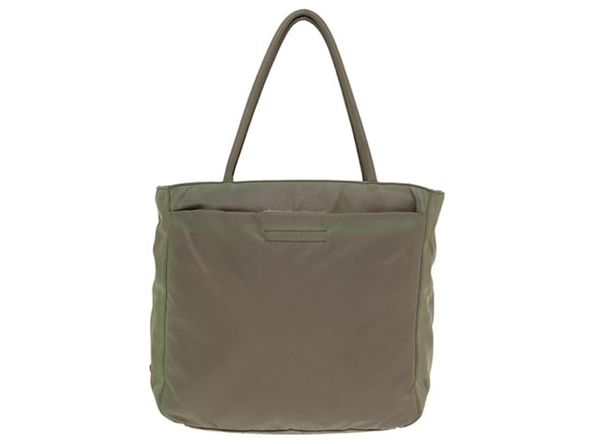 Tote Prada Tessuto Khaki Synthetic  ref.1417397