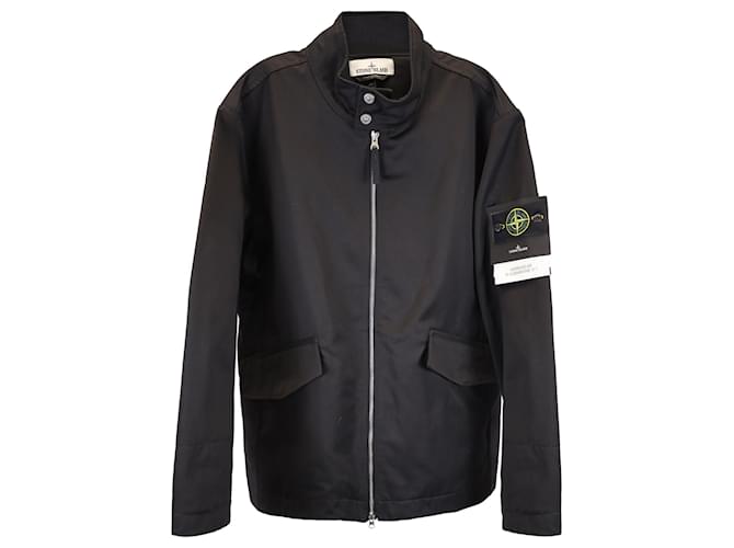 Stone Island Workwear R-Gabardine Jacket in Black Polyester  ref.1417502