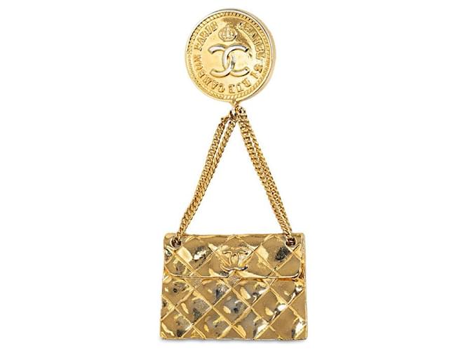 Chanel CC Matelasse Flap Bag Brooch  Metal Brooch in Excellent condition  ref.1417649