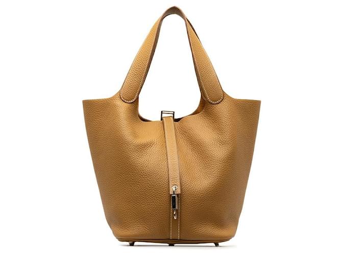 Hermès Bolsa de couro Hermes Clemnce Picotin Lock GM em excelente estado  ref.1417653