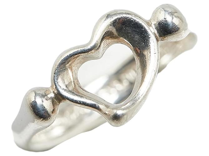 Tiffany & Co Open Heart Ring SV925 Silver in Very Good Condition Silvery Metal  ref.1417675