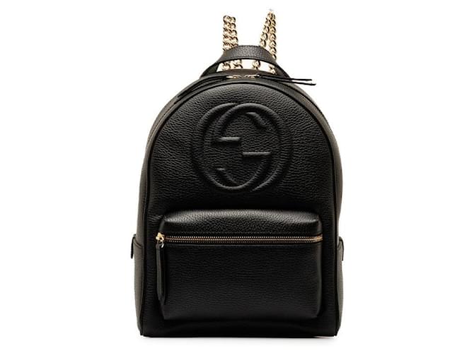 バックパック・リュック GUCCI SOHO BACKPACK 536192 CAO0G 1000 セール】GUCCI SOHO ロゴ チェーン バックパック 536192 (GUCCI