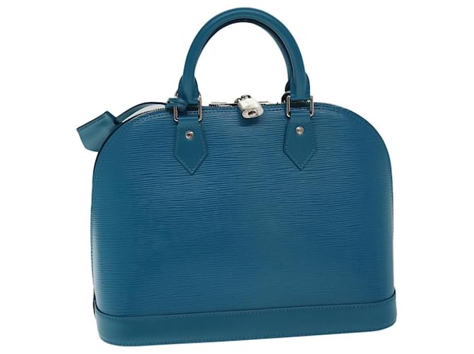 Borsa a mano LOUIS VUITTON Epi Alma PM Blu Ciano M40624 LV Aut 77321UN Pelle  ref.1417790